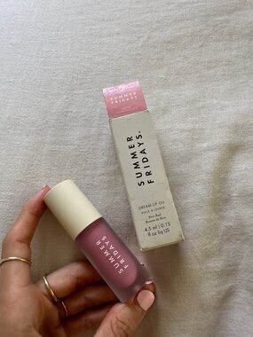 Summer Fridays Dream Lip Oil — Rose Bud Pink